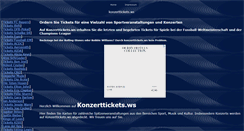 Desktop Screenshot of konzerttickets.ws