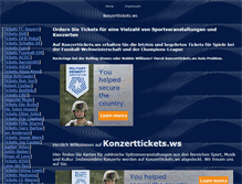 Tablet Screenshot of konzerttickets.ws